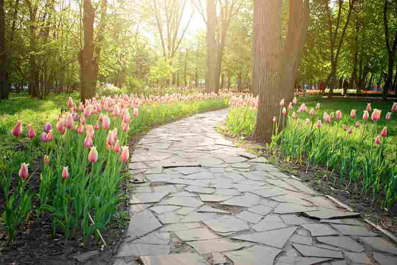 different types of stone for walkways